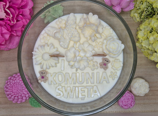 Święto Czystych Serc – świeca na Pierwszą Komunię Świętą