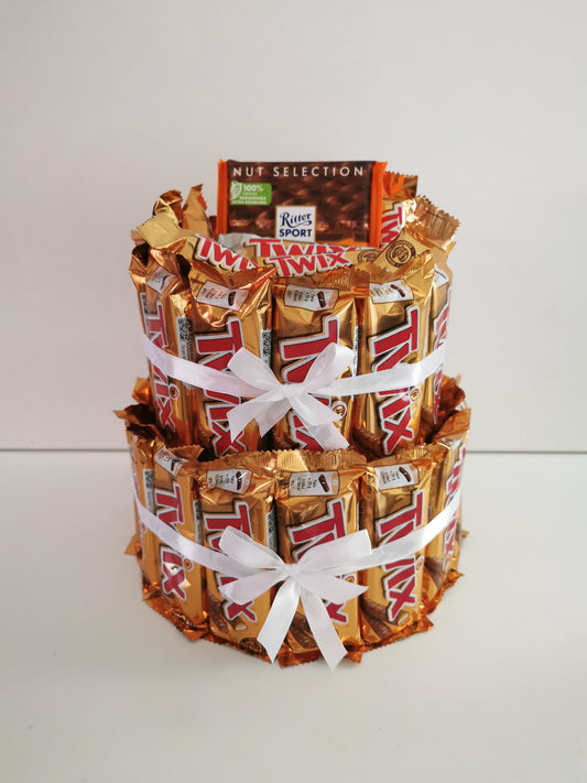 Złoty Tort Twix – Czekoladowa Kompozycja z Nutą Stylu